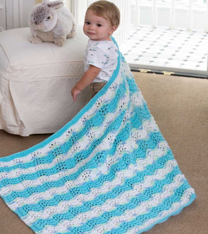 Baby Boy Chevron Blanket