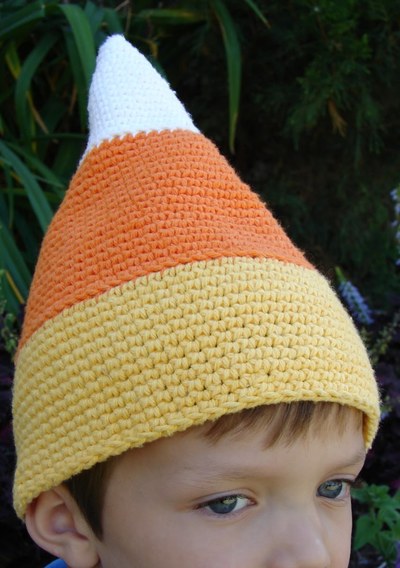 Candy Corn Crochet Hat