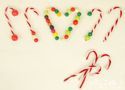 Super-Easy Candy Cane Ornaments