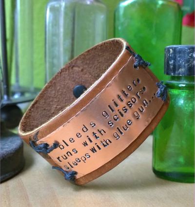 Crafter's Motto Cuff