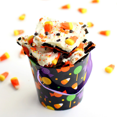 Halloween Candy Corn Cookie Bark