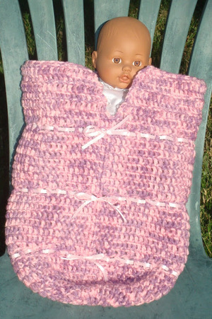 crochet newborn sleep sack