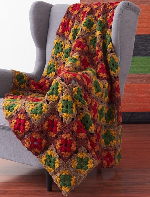 Autumn's Calling Crochet Afghan