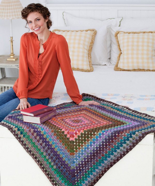 Granny's Treasure Throw | AllFreeCrochetAfghanPatterns.com