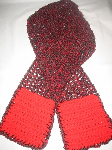 Hand Warming Crochet Scarf