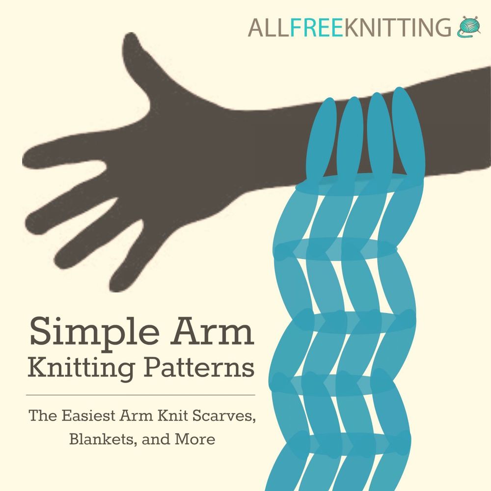 Simple Arm Knitting Patterns The Easiest Arm Knit Scarves
