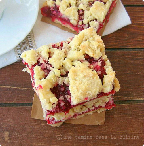 Crumbly Cranberry Shortbread Bars