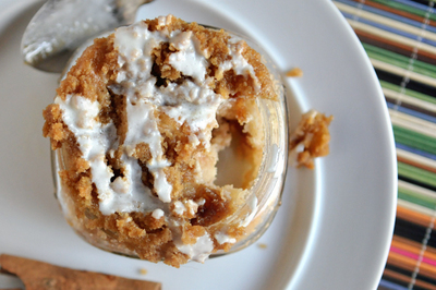 Cinnamon Streusel Coffee Cake for One