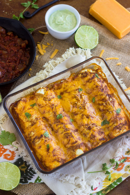 Secret Ingredient Chicken Enchiladas | FaveHealthyRecipes.com