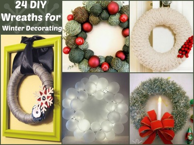 24 DIY Wreaths for Winter Decorating