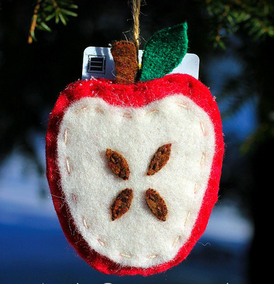 Apple For Teacher Gift Card Ornament