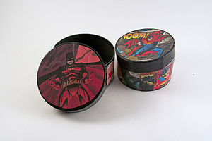 Batman and Superman Decorated Boxes