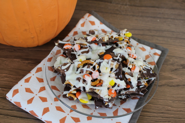 Leftover Halloween Candy Bark