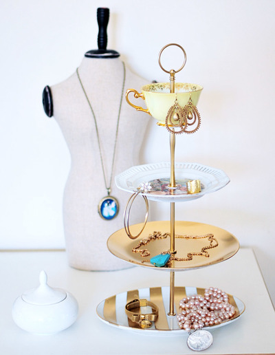 Cake Stand Jewelry Organizer