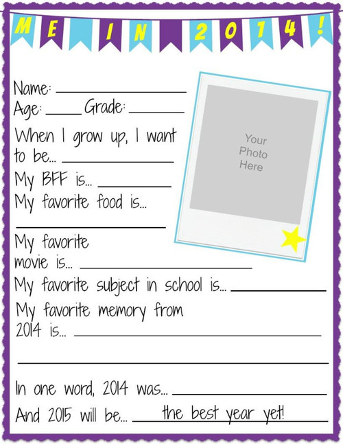 Free Printable My Favorite Things Worksheets for Students