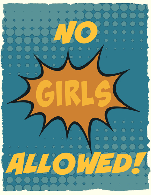 No Girls Allowed Printable Poster
