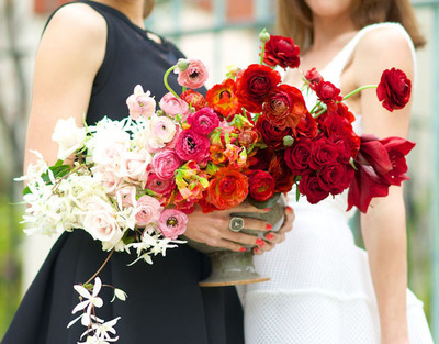 DIY Hip Ombre Floral Centerpiece