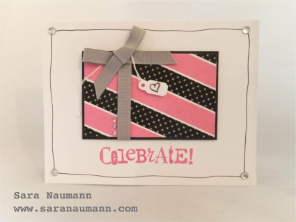 Black and White and Pink All Over Card