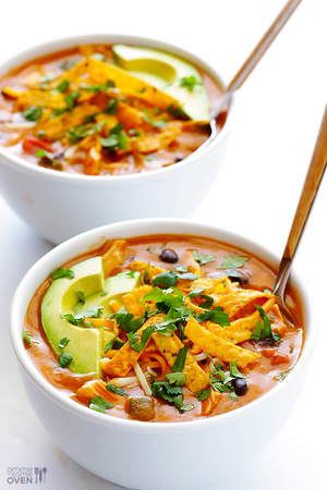 20-Minute Chicken Enchilada Soup