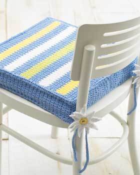 Spring-like Striped Chair Pad