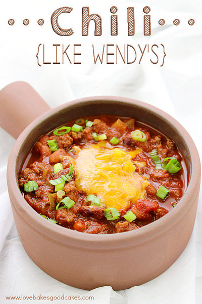 Just Like Wendy's Chili