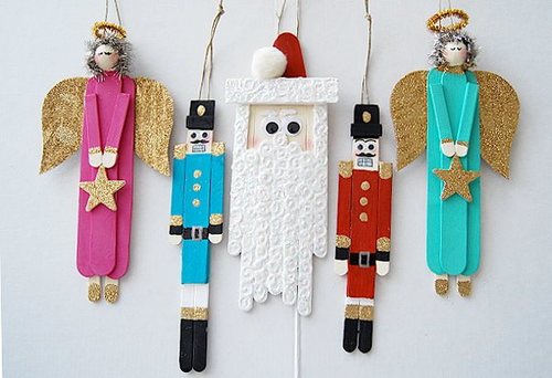 Popsicle Stick Christmas Characters