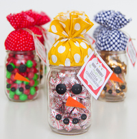 Candy Snowman Jar Gift