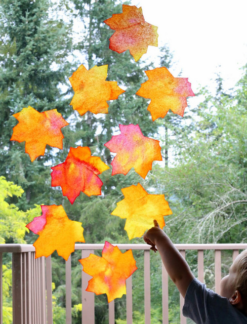 Gorgeous Fallen Leaves Suncatchers