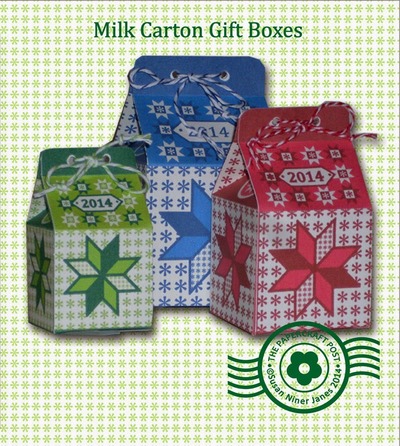 Printable Milk Carton Gift Boxes