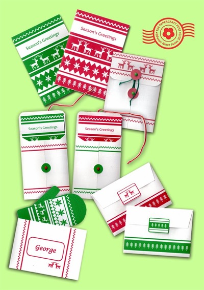 Ski Sweater Cards and Envelopes