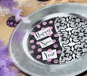 Schnazzy New Year's Eve Serving Tray