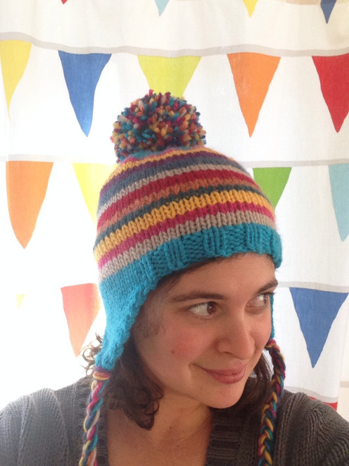 Rainbow Pippi Hat