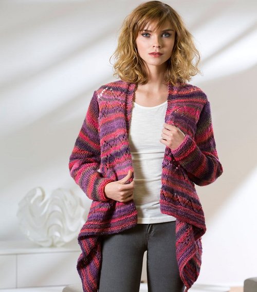 Drape Front Knit Cardigan