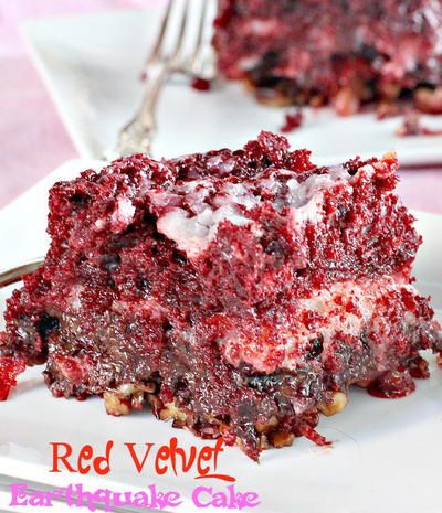 Red Velvet Earthquake Cake