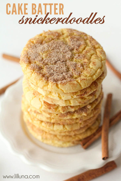 5-Ingredient Cake Mix Snickerdoodles