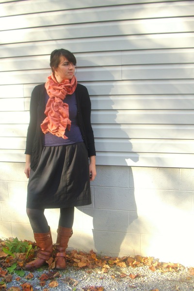 DIY Beginners Ruffled Scarf