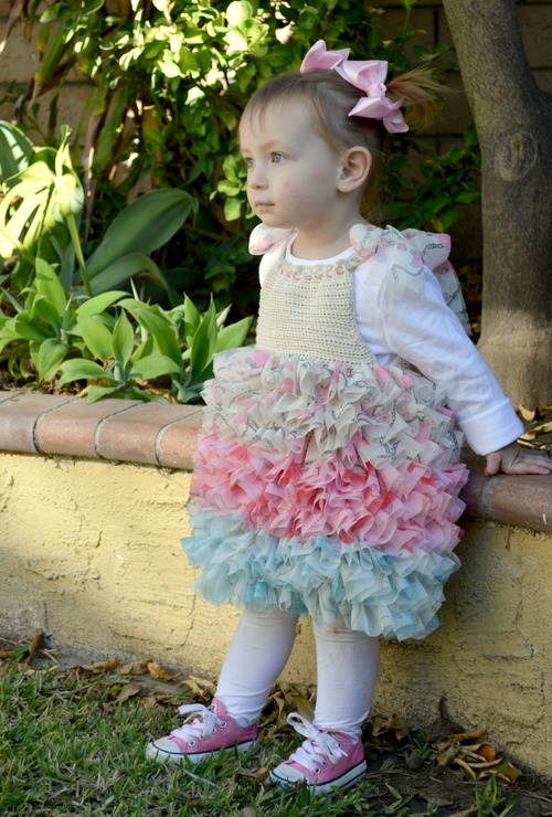 Frosted Rose Toddler Dress