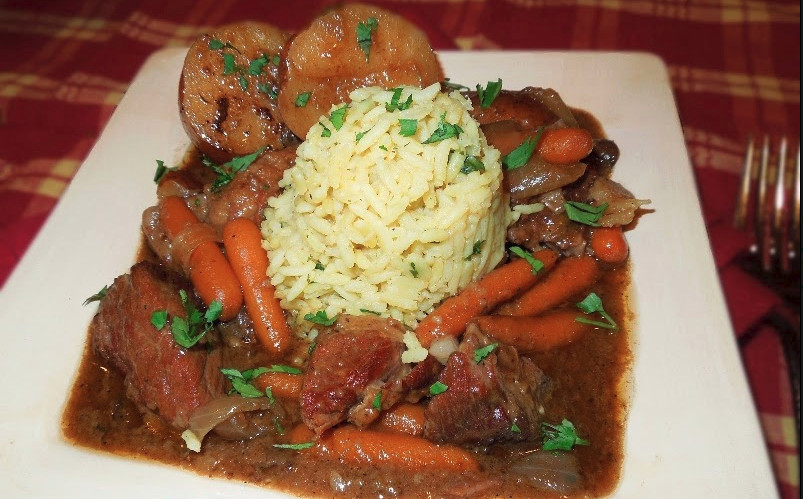 All Day Beef Stew for a Crowd | AllFreeSlowCookerRecipes.com