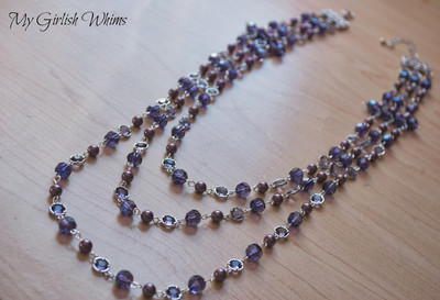 Purple Three-Strand Necklace