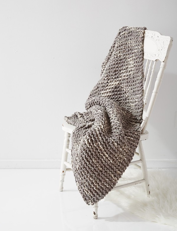 Stormy Weather Knitted Blanket Pattern