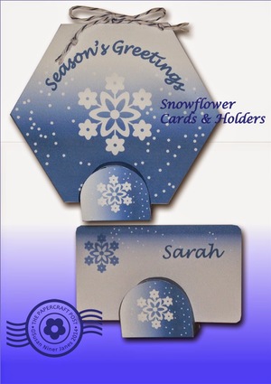 Elegant Snow Flower Printable Cards