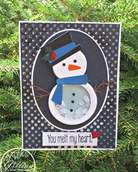 You Melt My Heart Snowman Shaker Card 