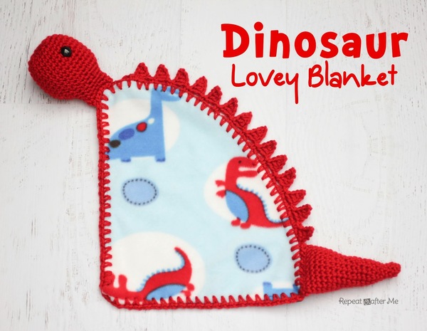 Dinosaur Lovey Blanket