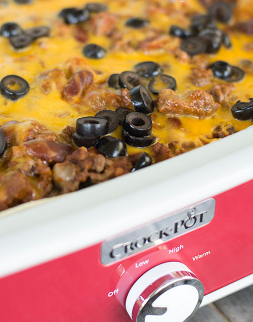 Slow Cooker Chili Cheese Casserole