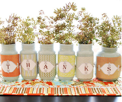 Give Thanks with Recycled Jars