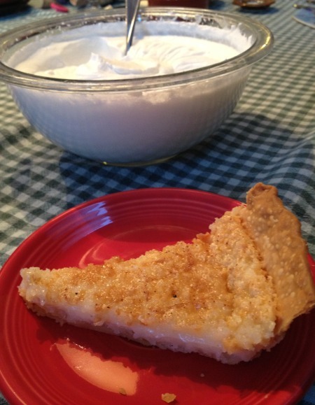 Homemade Amish Sugar Cream Pie