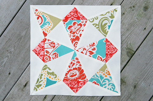 Whirling Star Quilt Block