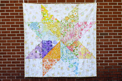 Giant Vintage Starflower Quilt