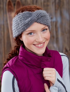 winter hats, Knitted Twisted earwarmerheadband