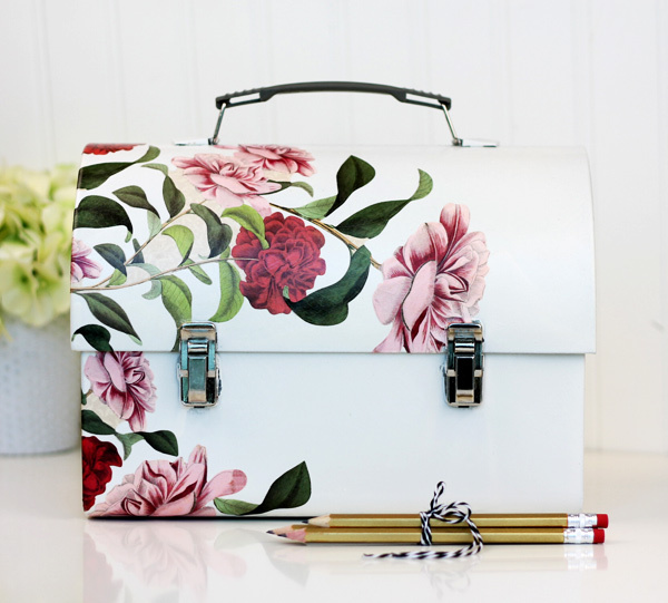 Stunning Decoupaged Desktop Lunch Box